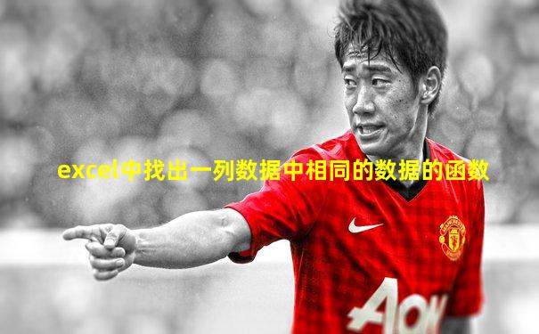 excel中找出一列数据中相同的数据的函数